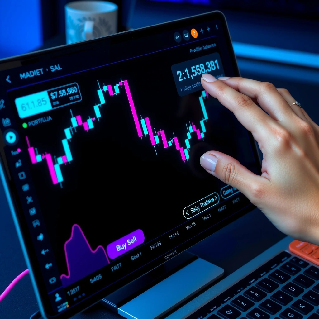 Trading dashboard interface